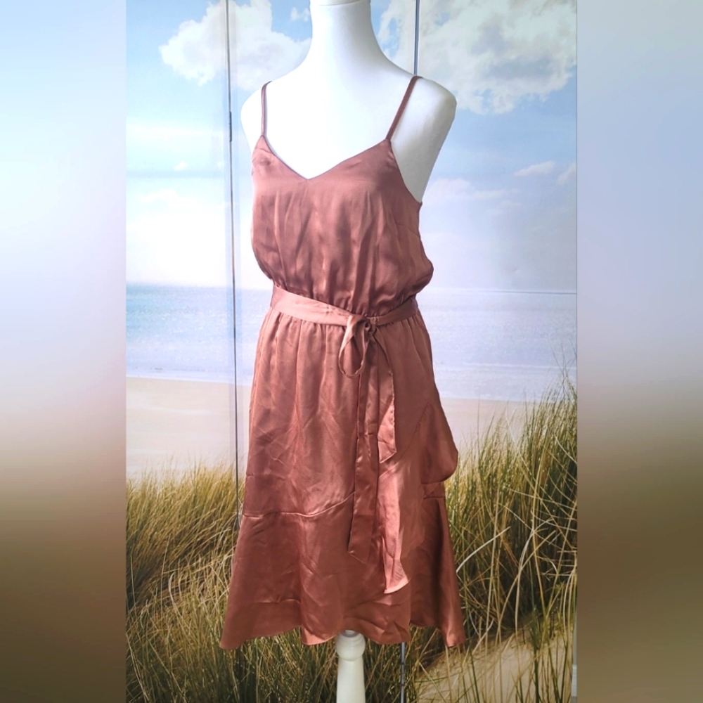 NWOT Ruffle Midi Dress - Picture 2 of 7